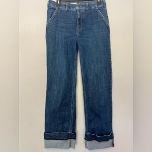 Anthropologie Pilcro Francais mid-rise cuffed denim jeans size 29